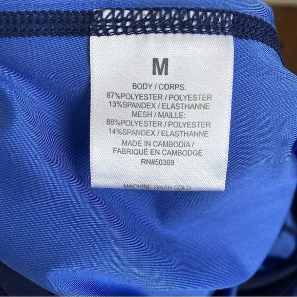 JUICY Couture Sport Essential Crop Blue Zebra Leggings Women • M Medium - Picture 6 of 9